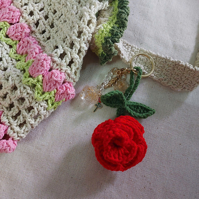 Rose Keychain