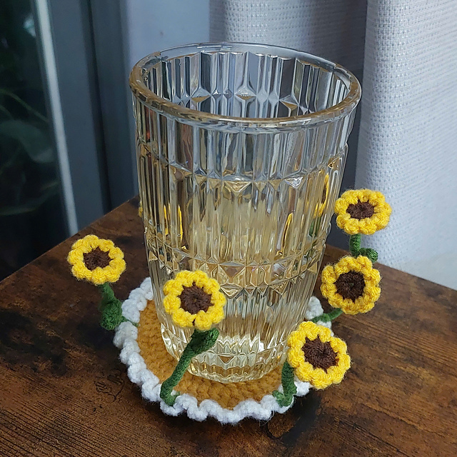 Pop Up Sunflower Coaster
