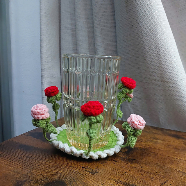 Pop Up Rose Coaster