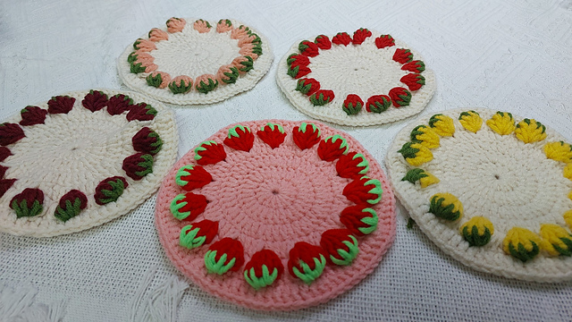 Strawberry Coaster