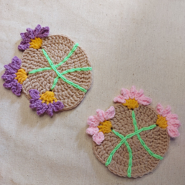 3D Daisy Coasters
