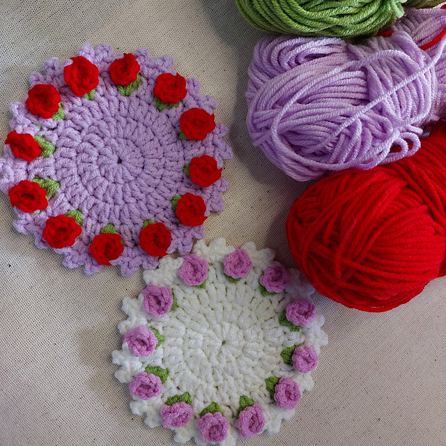 Quick & easy flower coaster