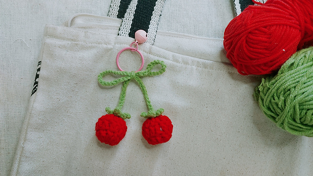 Strawberry Bag Charm