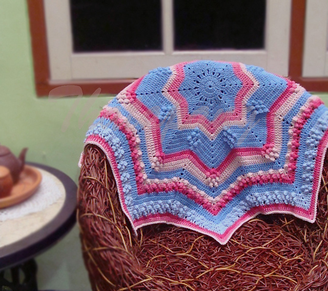 Star Popcorn Blanket/Rug