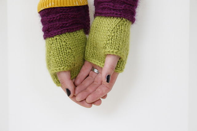 Button Up Fingerless Gloves