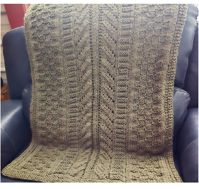 The Answer Lady's Aran Blanket