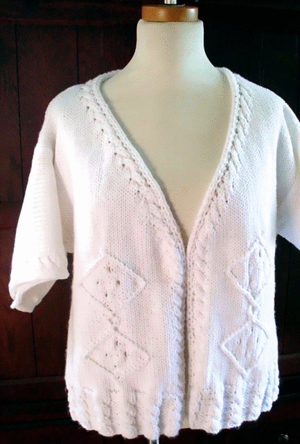 Cables & Lace Spring Cardigan