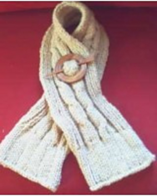 Chunky Cabled Scarf