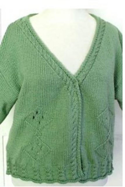 Cables and Lace Spring Cardi