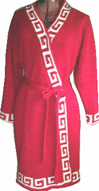 Greek Key Coat