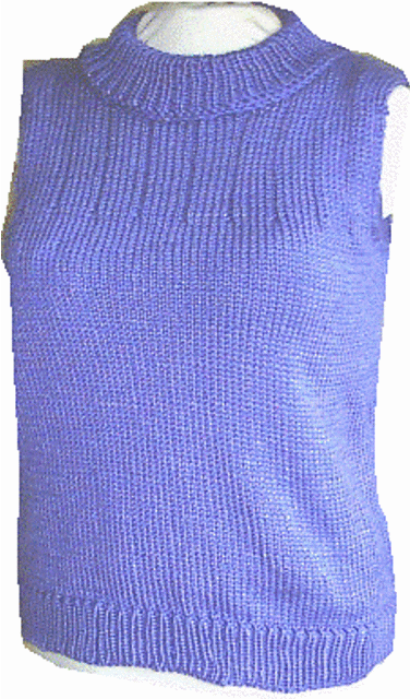 Turtleneck Top With Ribbed Yoke