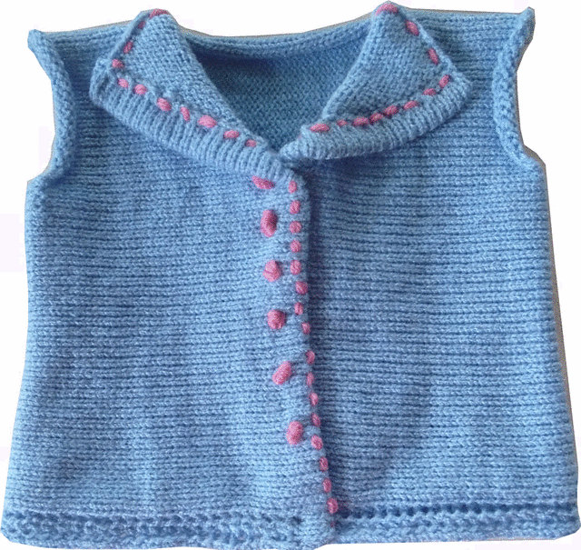 Simple Sideways Baby Vest