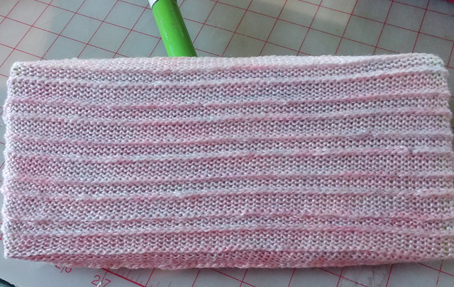 Swiffer Sock in Mock Garter Stitch