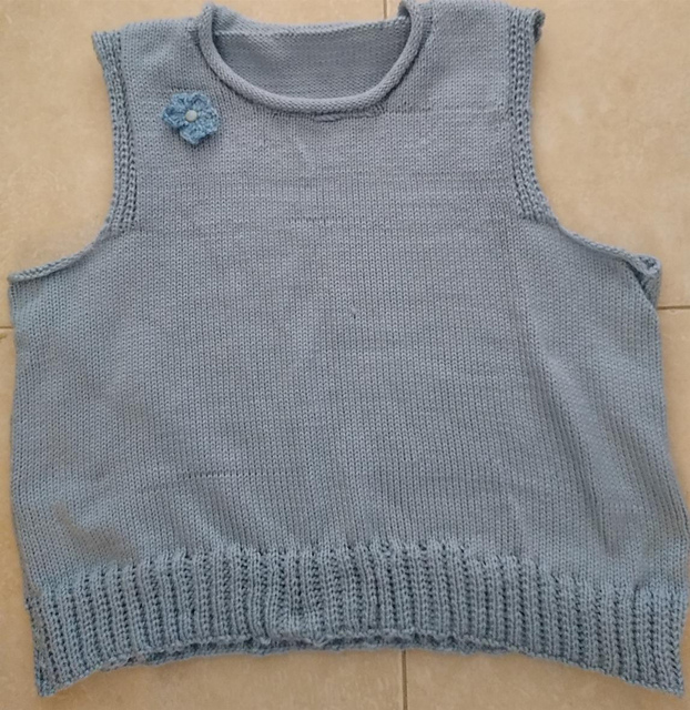 Bulky Top Down Vest for Grownups