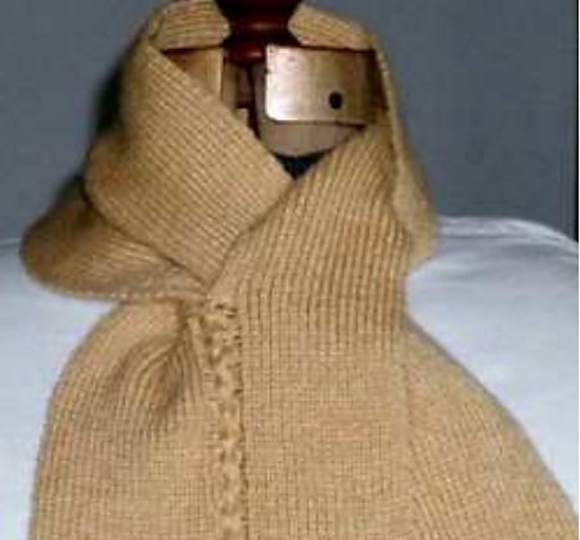 Faux Cable Scarf