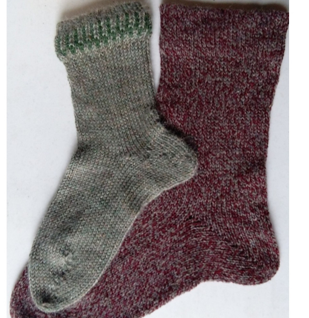 Fairisle Hem Top Socks