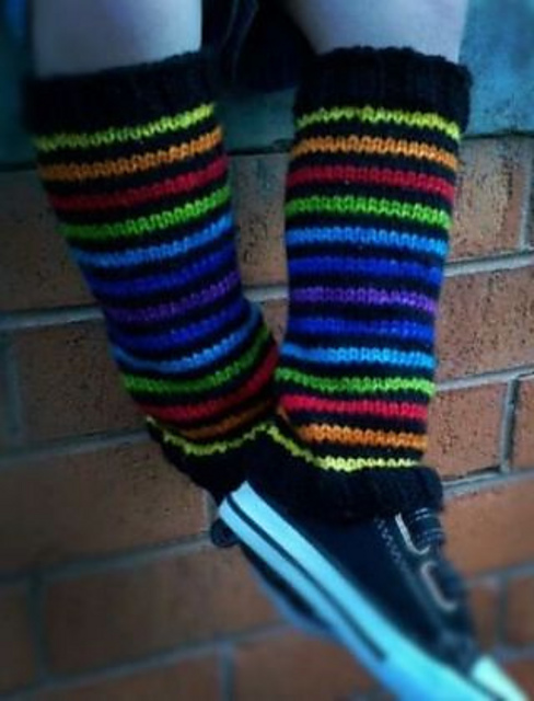 Rainbow Gems Leg warmers