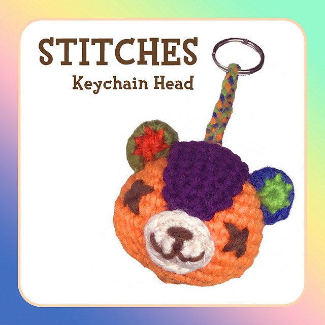 Animal Crossing Stitches Keychain Head