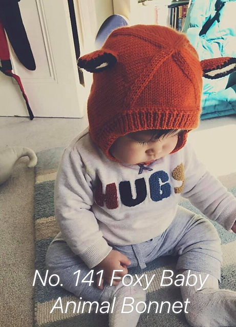Foxy Baby Animal Bonnet