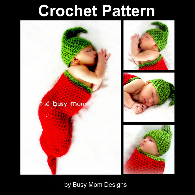 Chili Pepper Cocoon and Hat