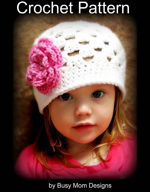 Spring Fling Beanie with 3 Layer Flower