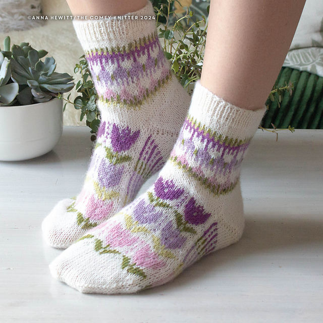 Triple Tulip Socks