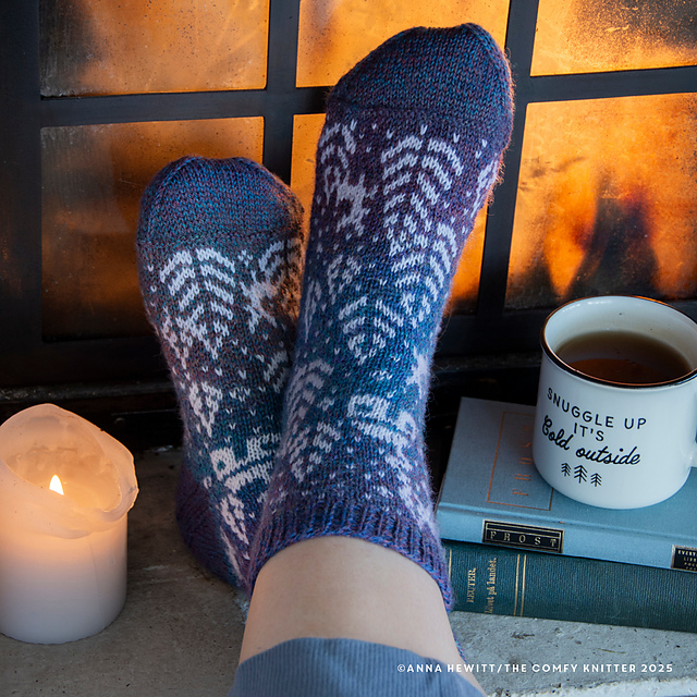 Snowy Woods Socks