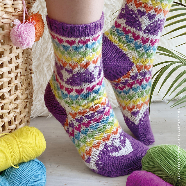 Love Rainbow Unicorn Socks