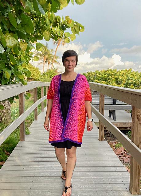 Granny Stripe Cardigan (DK Weight)
