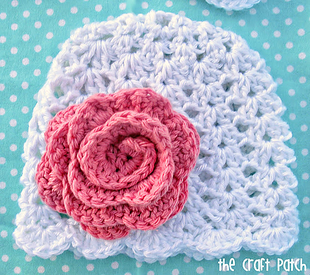 Lacy Crochet Baby Beanie