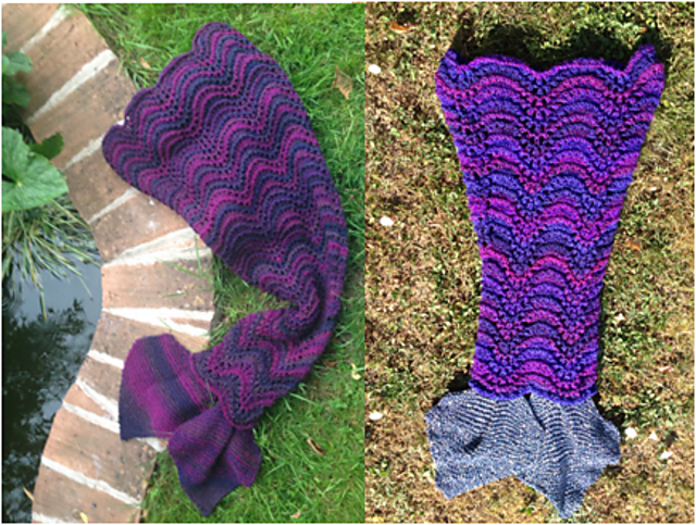 Mermaid Tail with Wavy Scales