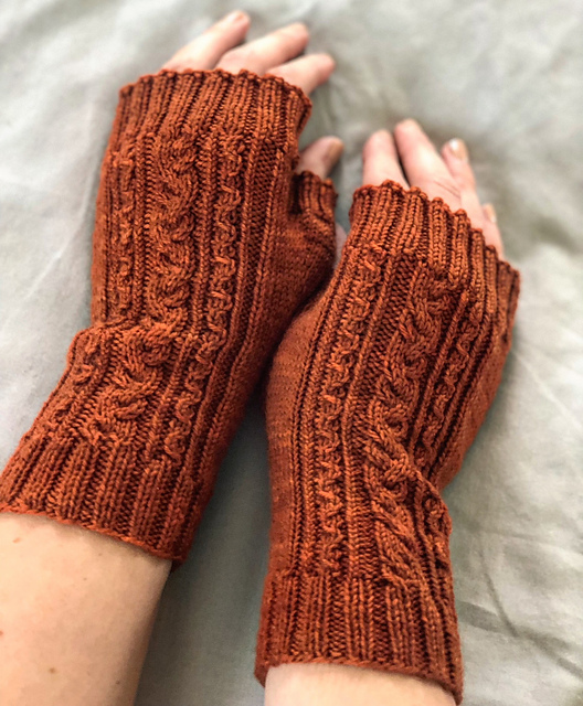 On the Hill Fingerless Mitts