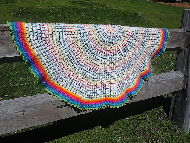 Rainbow Circus Afghan