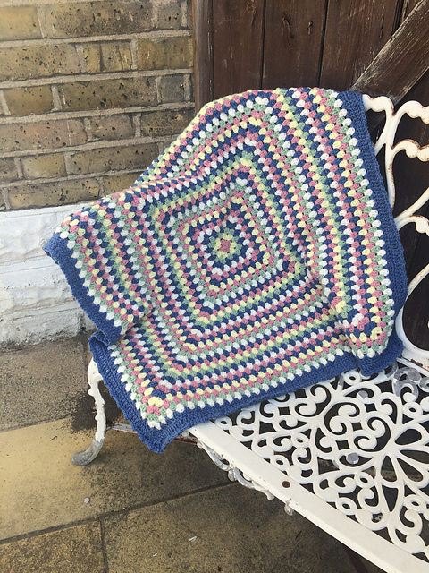 Denim Pastels Granny Square