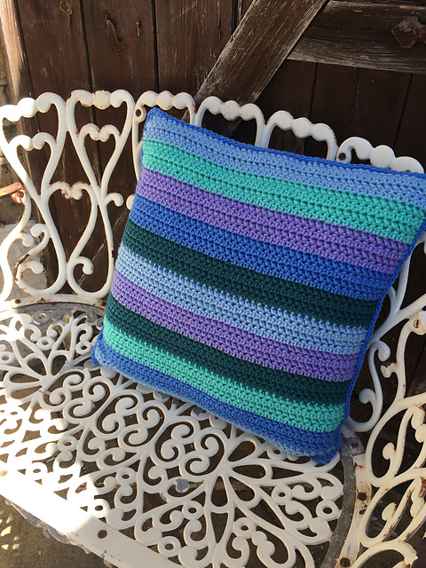 Aqua Chunky Cushion