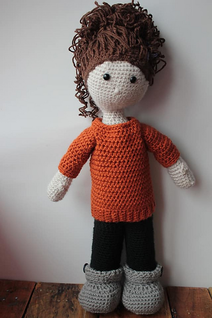 Gretta Doll Orange Sweater