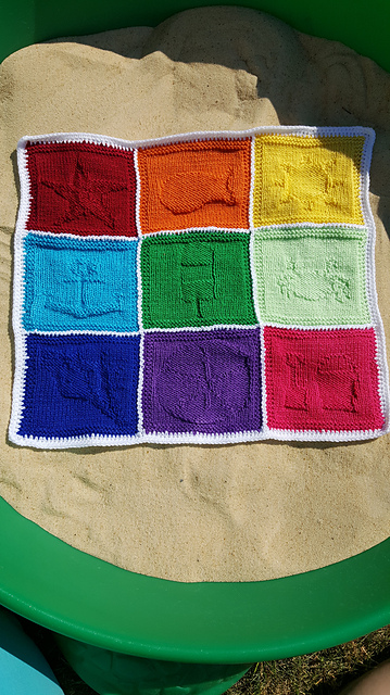 At The Seaside Baby Blanket