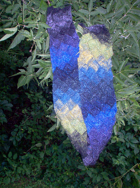 Entrelac scarf