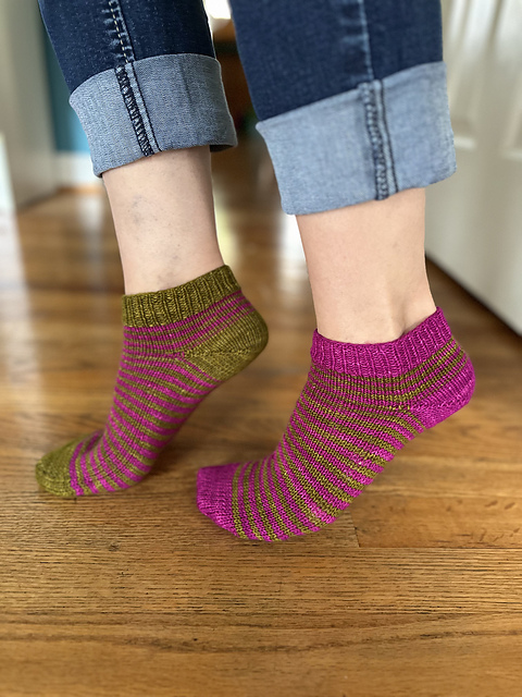 Stripey Swap Socks