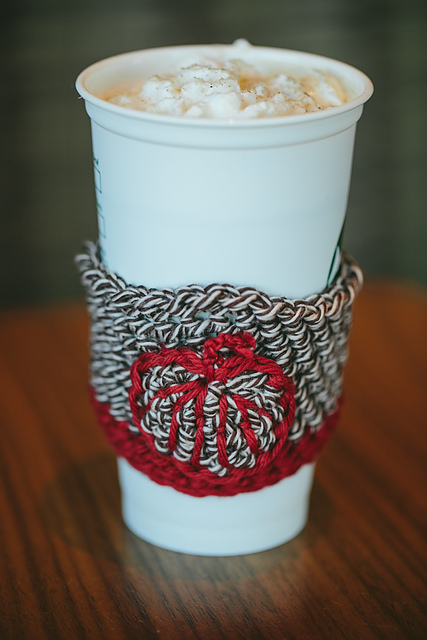 Pumpkin Latte Coffee Cozy