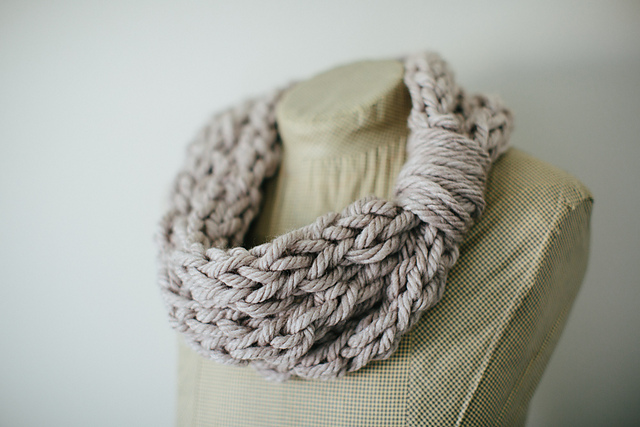 Finger Knit Cowl