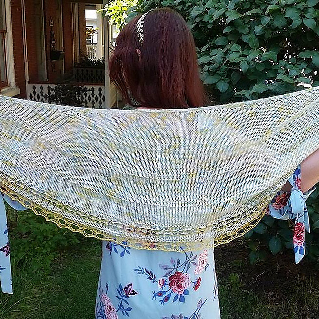 Summer Crescent Shawl