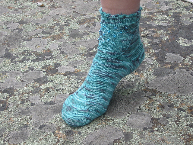 Ravelry: Tholian Web Sock pattern by Georg Hawks
