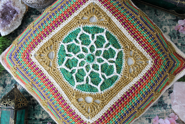Indian Flower Cushion