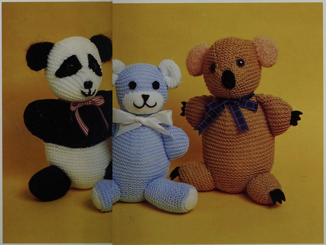 Baby Teddy, Panda, and Koala
