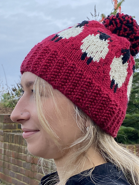 Adult Simple Sheep Beanie