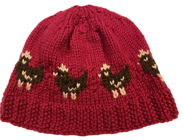 Toddler/child Beanie with Chickens