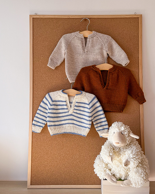 Ravelry Loddon Sweater Baby pattern by The Knit Purl Girl