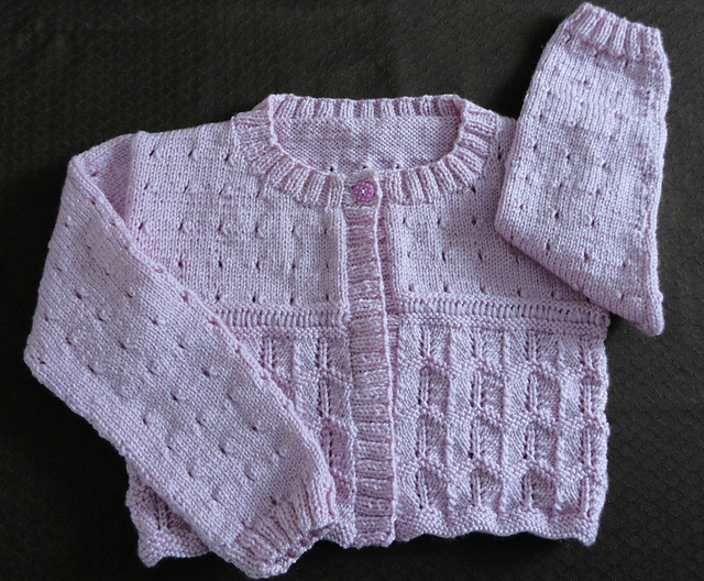 Eyelet and Chevron Cardigans