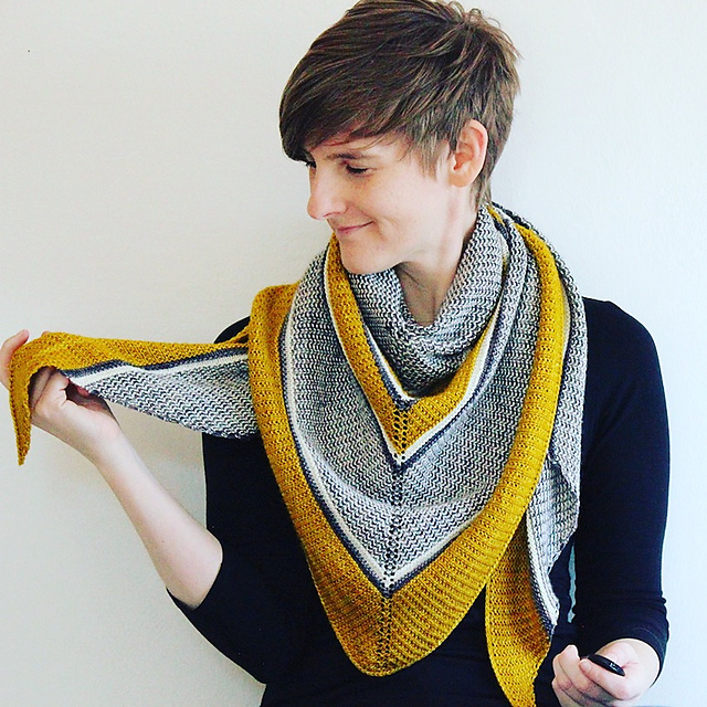 Retro Rib Shawl